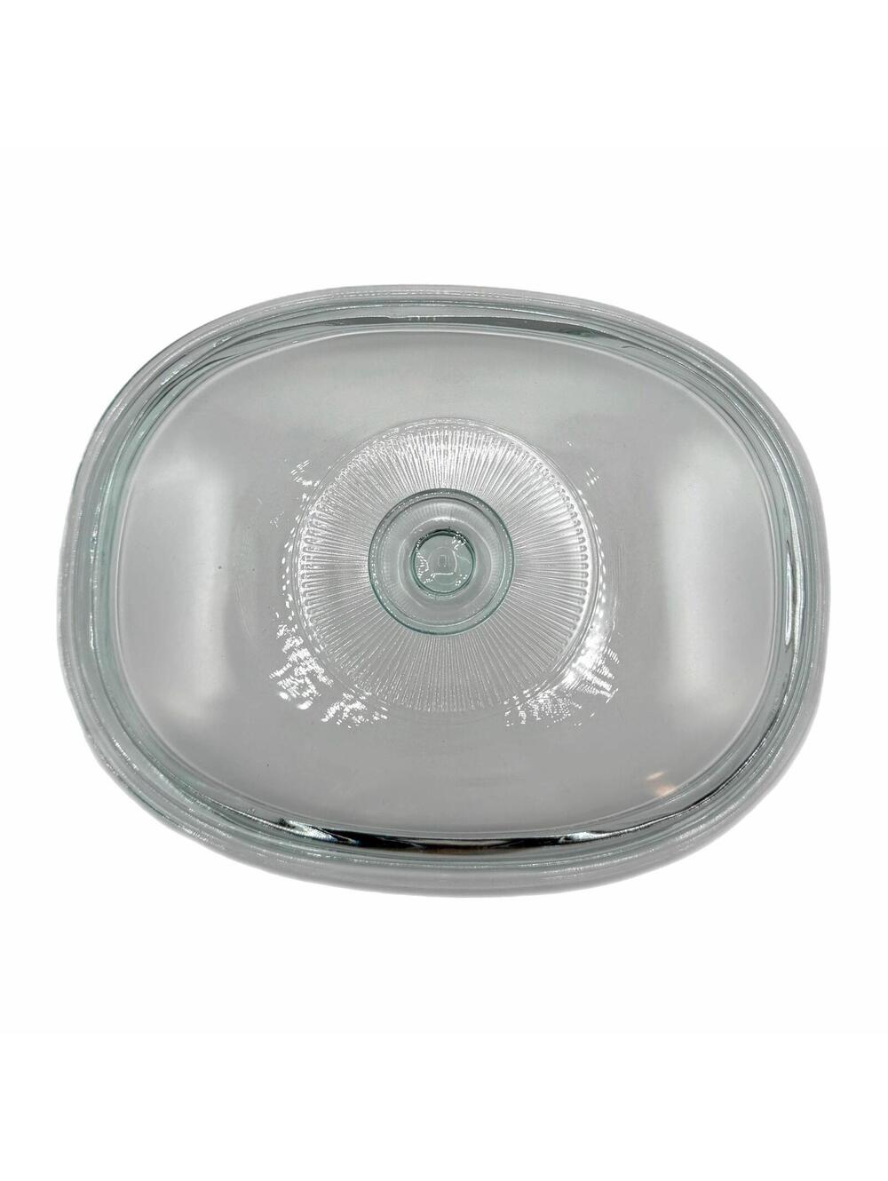Vintage Pyrex Oval 11” Clear Glass Fluted DC1.5C Replacement Lid